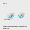 Diy Jewelry Stainless Steel Oil Dripping Fruit Pattern Pendants Earrings Bracelets Necklaces Accessories