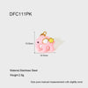 Diy Jewelry Stainless Steel Oil Dripping Fruit Pattern Pendants Earrings Bracelets Necklaces Accessories