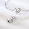 Diy Love Beads Pendant Jewelry 925 Silver Copper Plated With Dripping Oil Design For Family Friendship