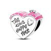 Diy Love Beads Pendant Jewelry 925 Silver Copper Plated With Dripping Oil Design For Family Friendship