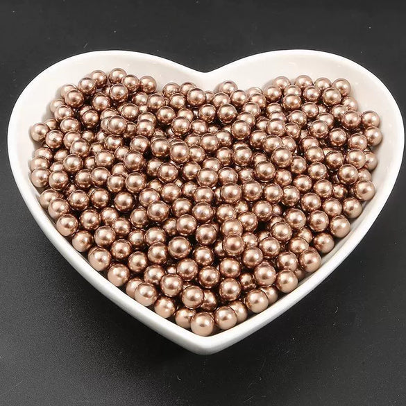 Diy Manual Glue Filler Accessories Nonporous Abs Imitation Pearl Beads Natural Style