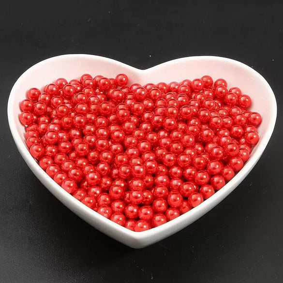 Diy Manual Glue Filler Accessories Nonporous Abs Imitation Pearl Beads Natural Style