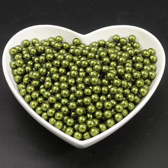 Diy Manual Glue Filler Accessories Nonporous Abs Imitation Pearl Beads Natural Style