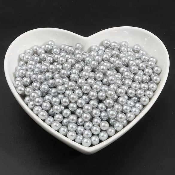 Diy Manual Glue Filler Accessories Nonporous Abs Imitation Pearl Beads Natural Style