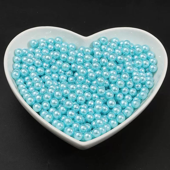 Diy Manual Glue Filler Accessories Nonporous Abs Imitation Pearl Beads Natural Style