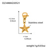 Diy Multifittings Bracelet Stainless Steel Geometric Pattern Electroplated Women's Foot Accessories