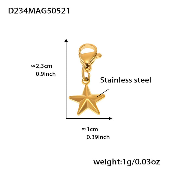 Diy Multifittings Bracelet Stainless Steel Geometric Pattern Electroplated Women's Foot Accessories