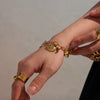 Diy Multifittings Bracelet Stainless Steel Geometric Pattern Electroplated Women's Foot Accessories
