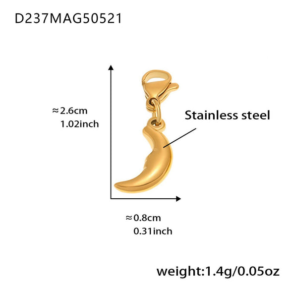 Diy Multifittings Bracelet Stainless Steel Geometric Pattern Electroplated Women's Foot Accessories