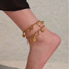 Diy Multifittings Bracelet Stainless Steel Geometric Pattern Electroplated Women's Foot Accessories