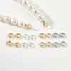 Diy Pearl Bracelet Necklace Closing Ring Accessories Copper Electroplated Double Hole Pig Nose Closed Ring Buckle