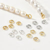 Diy Pearl Bracelet Necklace Closing Ring Accessories Copper Electroplated Double Hole Pig Nose Closed Ring Buckle