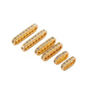 Diy Pearl Bracelet With Three Row Oval Spacer Beads Copper Plated Real Gold And Micro Zircon Electroplating Treatment