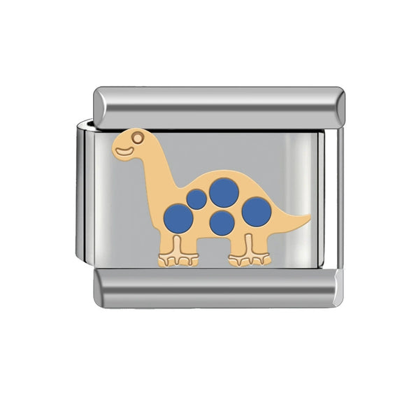 Diy Removable Stitching Fashionable Geometric Stainless Steel Italian Charm Module Bracelet For Unisex