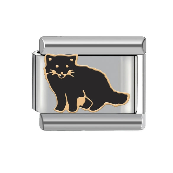 Diy Removable Stitching Fashionable Geometric Stainless Steel Italian Charm Module Bracelet For Unisex