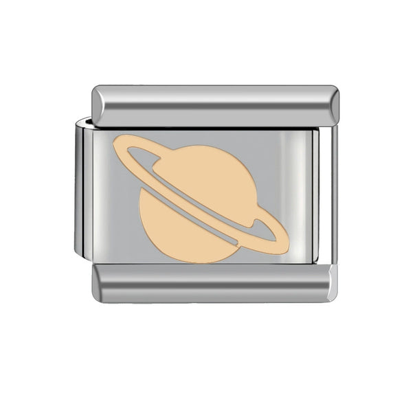 Diy Removable Stitching Fashionable Geometric Stainless Steel Italian Charm Module Bracelet For Unisex