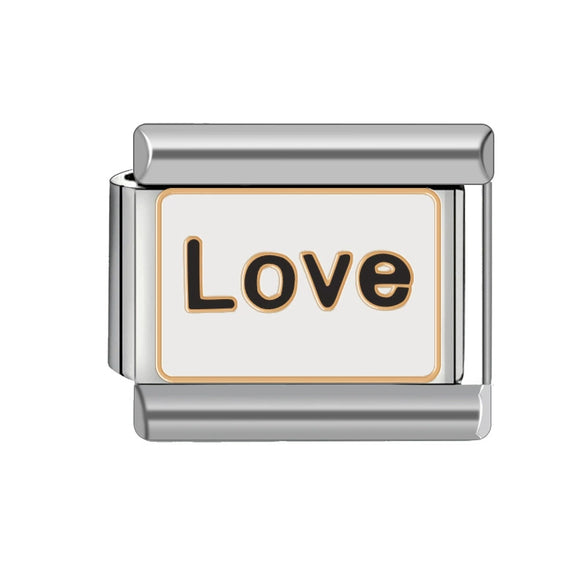 Diy Removable Stitching Fashionable Geometric Stainless Steel Italian Charm Module Bracelet For Unisex