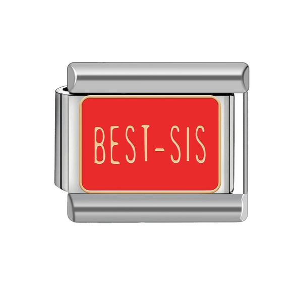 Diy Removable Stitching Fashionable Geometric Stainless Steel Italian Charm Module Bracelet For Unisex