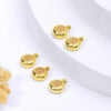 Diy Rubber Bracelet With Copperplated 18K Real Gold Copper Positioning Beads Hanging Abacus Rubber Beads Electroplating Treatment Allmatching And Geometric Style