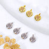 Diy Rubber Bracelet With Copperplated 18K Real Gold Copper Positioning Beads Hanging Abacus Rubber Beads Electroplating Treatment Allmatching And Geometric Style