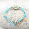 Dopamine Bracelet Copper Geometric Round Zircon Diamond Braided Electroplated