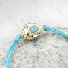 Dopamine Bracelet Copper Geometric Round Zircon Diamond Braided Electroplated