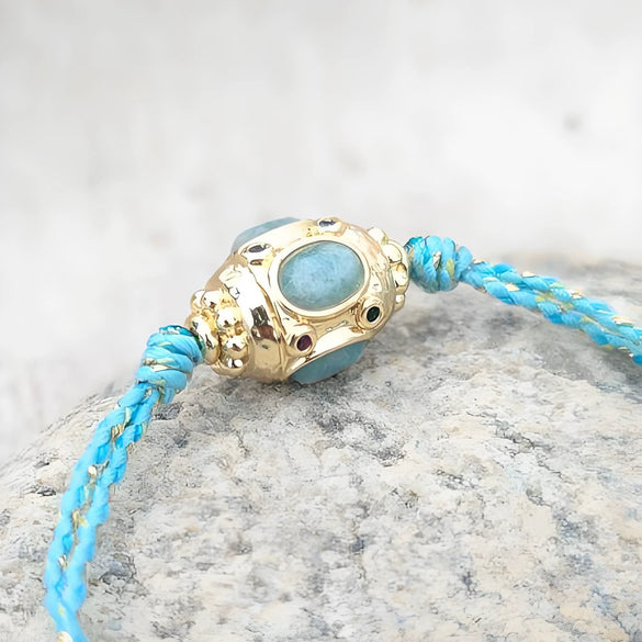 Dopamine Bracelet Copper Geometric Round Zircon Diamond Braided Electroplated