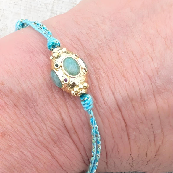 Dopamine Bracelet Copper Geometric Round Zircon Diamond Braided Electroplated