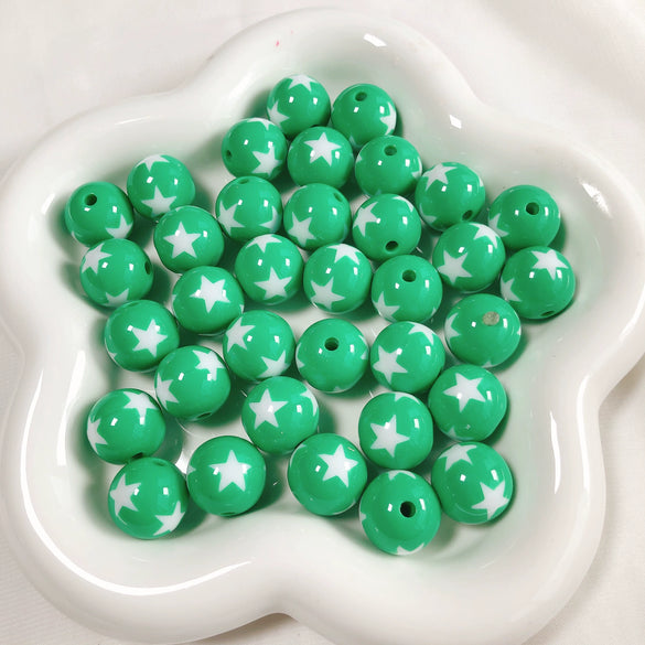 Dopamine Card Loose Beads Mobile Phone Chain Pendant Acrylic Love Star Pattern Diy Material