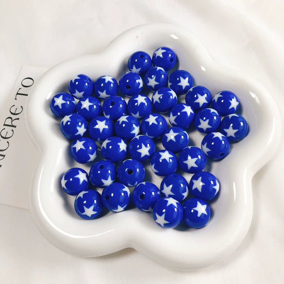 Dopamine Card Loose Beads Mobile Phone Chain Pendant Acrylic Love Star Pattern Diy Material