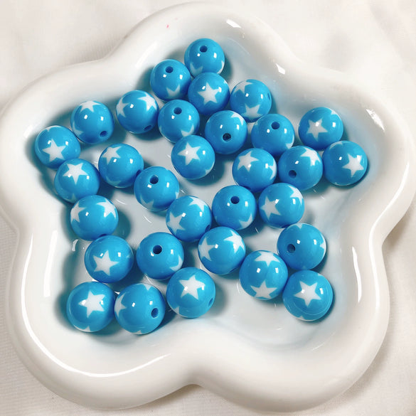 Dopamine Card Loose Beads Mobile Phone Chain Pendant Acrylic Love Star Pattern Diy Material