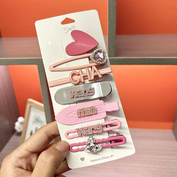 Dopamine Metal Handmade Hair Accessories Side Clip