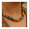 Dopamine Necklace Zircon Handmade Cylindrical Ushaped Copper Electroplating