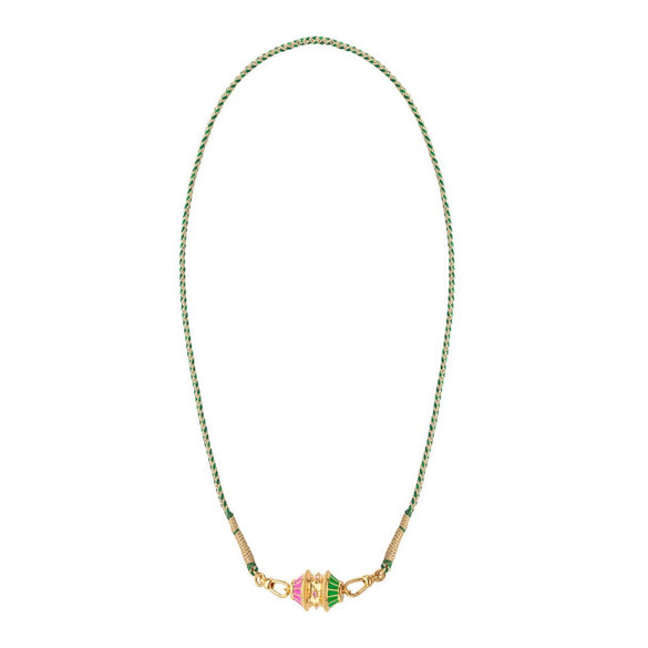 Dopamine Twist Irregular Geometric Copper Necklace With Furnace Vacuum Plating
