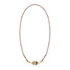 Dopamine Twist Irregular Geometric Copper Necklace With Furnace Vacuum Plating