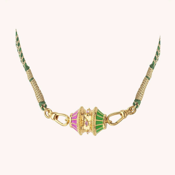Dopamine Twist Irregular Geometric Copper Necklace With Furnace Vacuum Plating