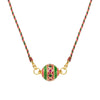 Dopamine Twist Irregular Geometric Copper Necklace With Furnace Vacuum Plating