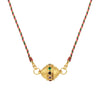 Dopamine Twist Irregular Geometric Copper Necklace With Furnace Vacuum Plating