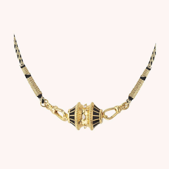 Dopamine Twist Irregular Geometric Copper Necklace With Furnace Vacuum Plating
