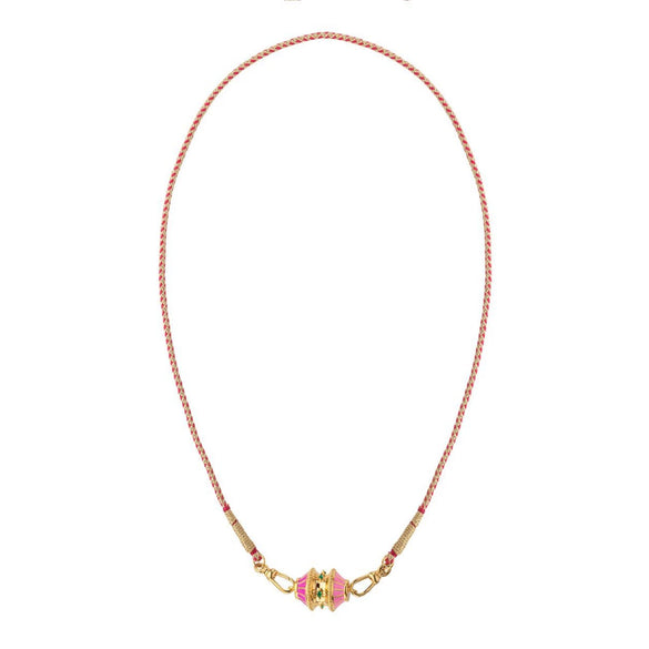 Dopamine Twist Irregular Geometric Copper Necklace With Furnace Vacuum Plating