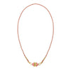 Dopamine Twist Irregular Geometric Copper Necklace With Furnace Vacuum Plating