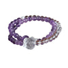 Double Crystal Bracelet Handmade Lion Moon Pearl Double Circle Design For Women