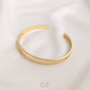 Double Curved Open Bracelet Simple Fashion Alloy Silver Gold Plated Electroplated Diy Handmade For Women