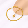 Double Layer Elastic Cord Stainless Steel Bead Hand Jewelry Women's Ball Bead Bracelet With Electroplating