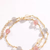 Double Layer Handmade Copper Crystal Bracelet For Women With Strawberry Crystal And Moonstone Fashion Jewelry