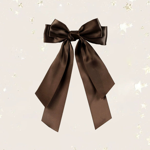 Double Layer Satin Ribbon Hairpin Polyester Material Cute Broken Bow Shape Handmade Women's Hair Accessory