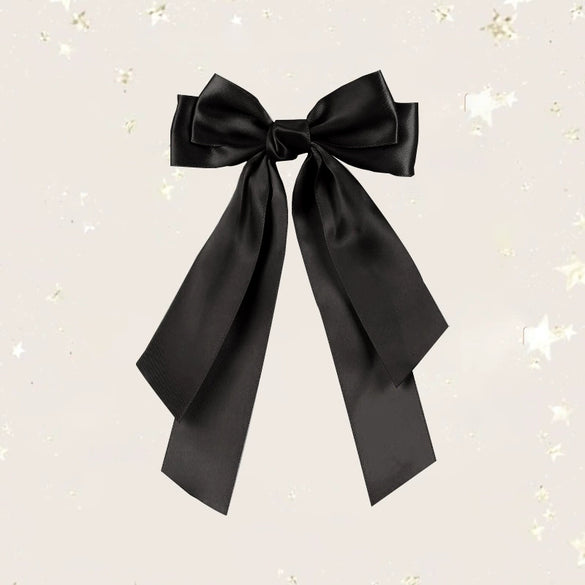 Double Layer Satin Ribbon Hairpin Polyester Material Cute Broken Bow Shape Handmade Women's Hair Accessory
