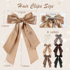 Double Layer Satin Ribbon Hairpin Polyester Material Cute Broken Bow Shape Handmade Women's Hair Accessory