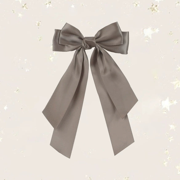 Double Layer Satin Ribbon Hairpin Polyester Material Cute Broken Bow Shape Handmade Women's Hair Accessory