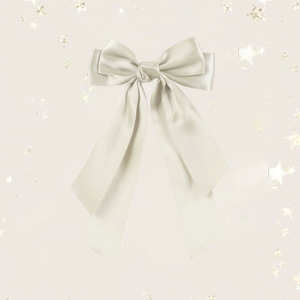 Double Layer Satin Ribbon Hairpin Polyester Material Cute Broken Bow Shape Handmade Women's Hair Accessory
